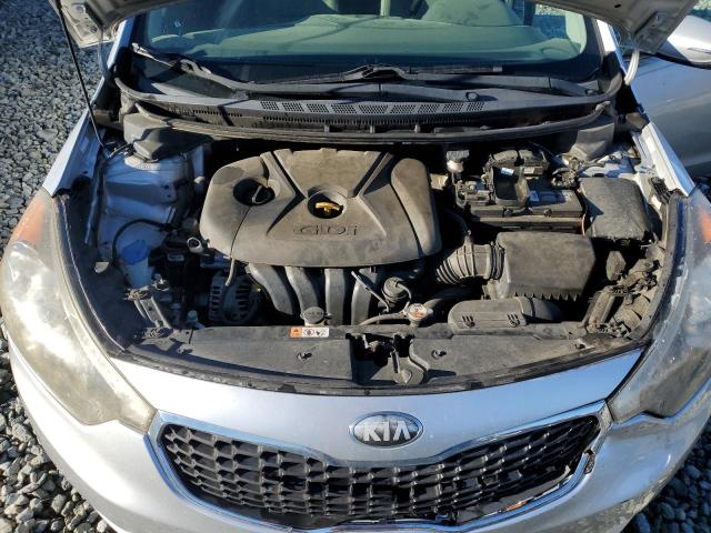 KNAFX4A88E5078597 - 2014 KIA FORTE EX SILVER photo 11