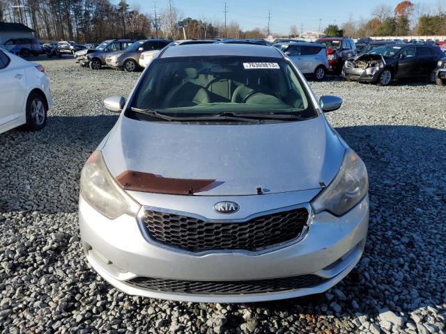 KNAFX4A88E5078597 - 2014 KIA FORTE EX SILVER photo 5