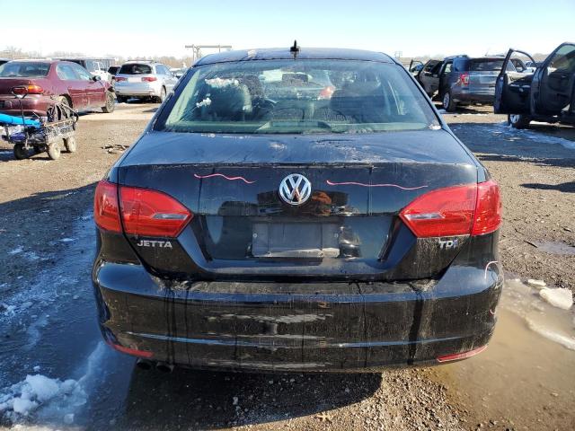 3VWLL7AJ9EM374726 - 2014 VOLKSWAGEN JETTA TDI BLACK photo 6