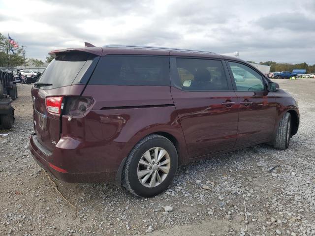 KNDMB5C19H6338874 - 2017 KIA SEDONA LX BURGUNDY photo 3