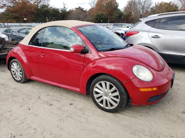 3VWRF31Y88M409168 - 2008 VOLKSWAGEN NEW BEETLE CONVERTIBLE SE RED photo 4