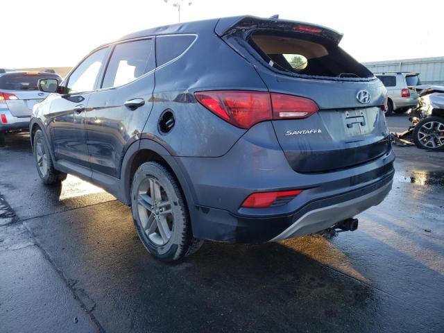 5NMZTDLB8HH000276 - 2017 HYUNDAI SANTA FE S BLUE photo 2