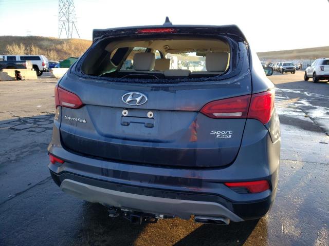 5NMZTDLB8HH000276 - 2017 HYUNDAI SANTA FE S BLUE photo 6