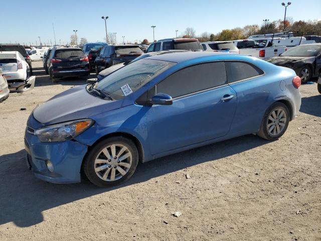 KNAFX6A89E5231077 - 2014 KIA FORTE EX BLUE photo 1