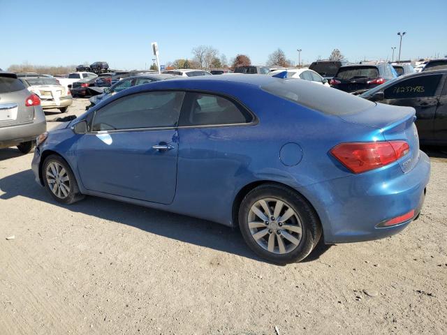 KNAFX6A89E5231077 - 2014 KIA FORTE EX BLUE photo 2