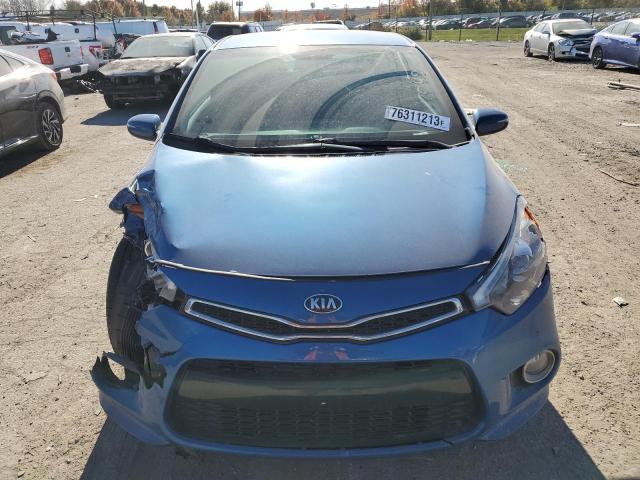 KNAFX6A89E5231077 - 2014 KIA FORTE EX BLUE photo 5