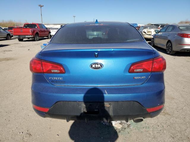 KNAFX6A89E5231077 - 2014 KIA FORTE EX BLUE photo 6