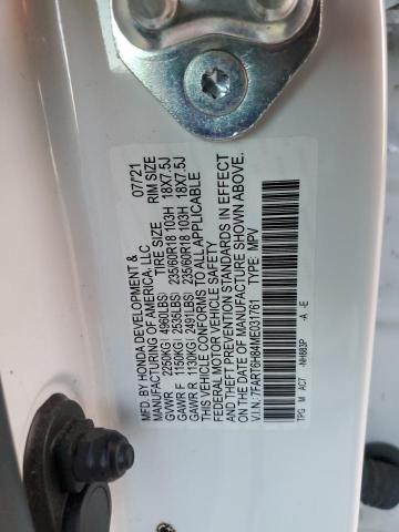 7FART6H84ME031761 - 2021 HONDA CR-V EXL WHITE photo 13