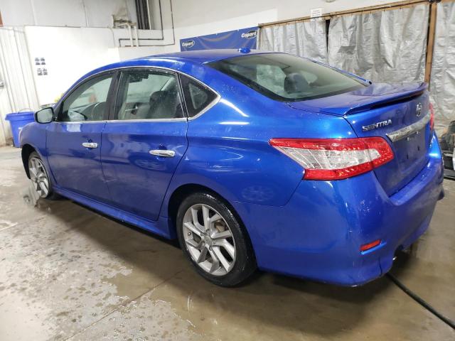 3N1AB7AP6EY287945 - 2014 NISSAN SENTRA S BLUE photo 2