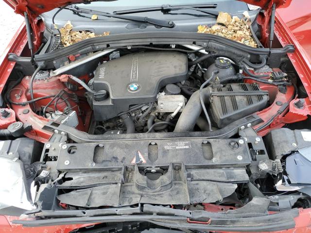 5UXWX9C5XF0D57620 - 2015 BMW X3 XDRIVE28I RED photo 11