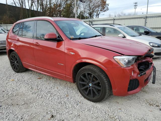 5UXWX9C5XF0D57620 - 2015 BMW X3 XDRIVE28I RED photo 4