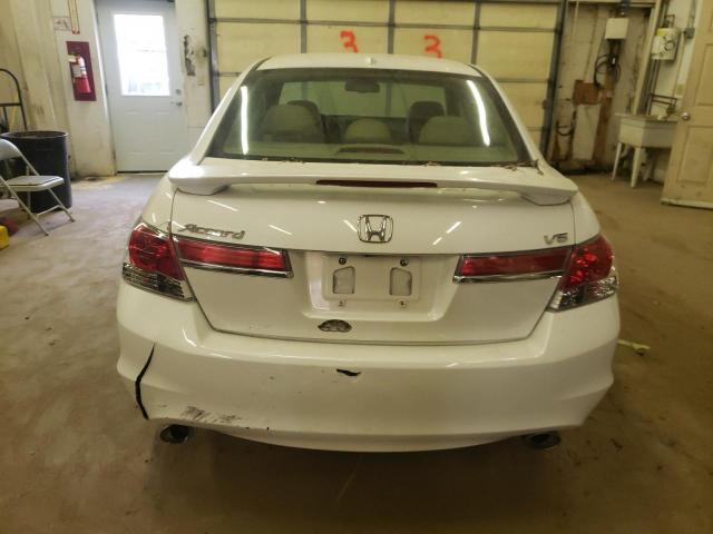 1HGCP3F82BA028937 - 2011 HONDA ACCORD EXL WHITE photo 6