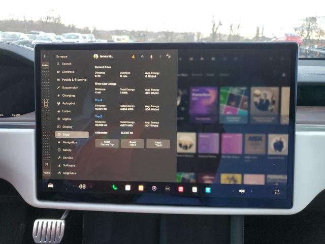 5YJSA1E51MF452403 - 2021 TESLA MODEL S წითელი ფოტო 9