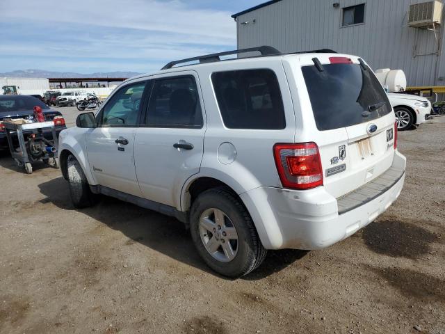 1FMCU5K35BKC32571 - 2011 FORD ESCAPE HYBRID WHITE photo 2