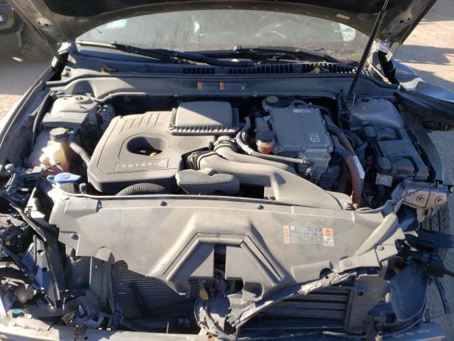 3LN6L2LU5GR628802 - 2016 LINCOLN MKZ HYBRID GRAY photo 11