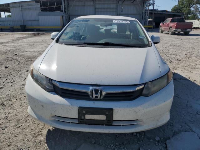 19XFB2F50CE037984 - 2012 HONDA CIVIC LX WHITE photo 5