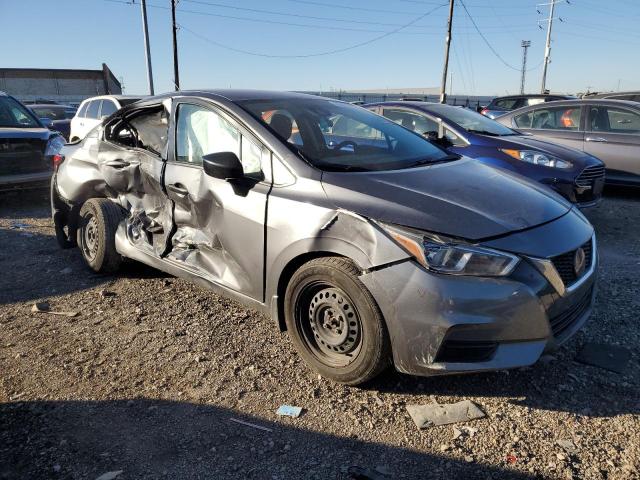 3N1CN8DV4ML911818 - 2021 NISSAN VERSA S GRAY photo 4