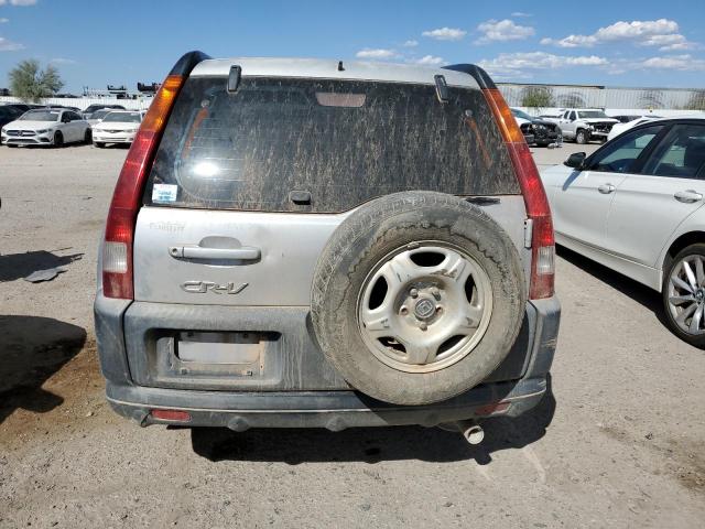 JHLRD78502C054519 - 2002 HONDA CR-V LX SILVER photo 6