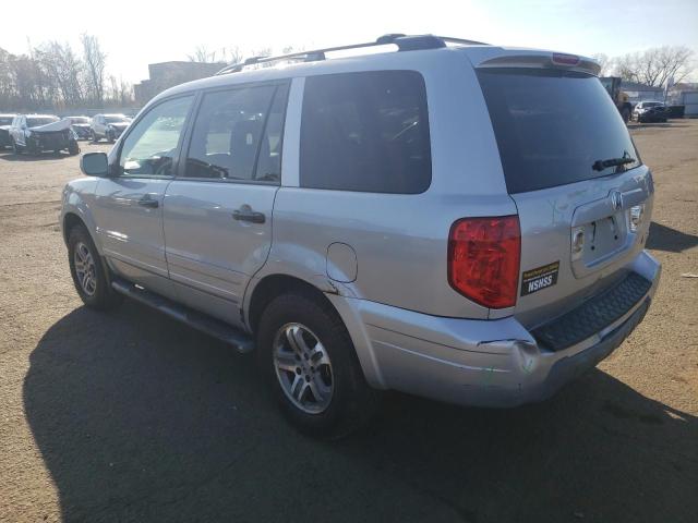 2HKYF18684H515658 - 2004 HONDA PILOT EXL SILVER photo 2