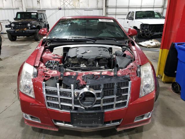 1G6DL1E32C0131097 - 2012 CADILLAC CTS PERFORMANCE COLLECTION RED photo 5