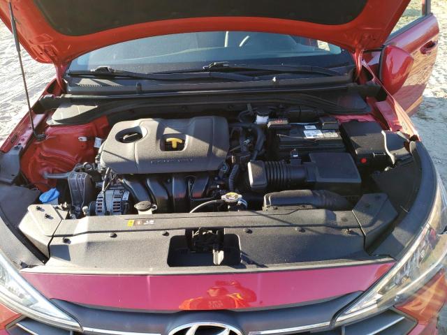 5NPD84LF7LH587189 - 2020 HYUNDAI ELANTRA SEL RED photo 11