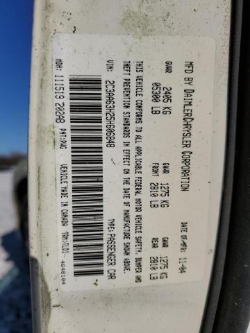 2C3AA63H25H606848 - 2005 CHRYSLER 300C WHITE photo 12