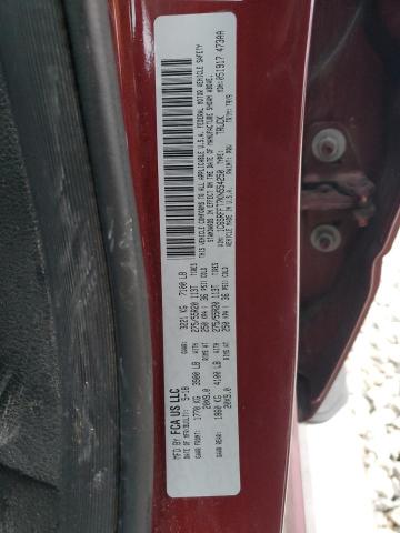 1C6SRFFT7KN554250 - 2019 RAM 1500 BIG HORN/LONE STAR BURGUNDY photo 12