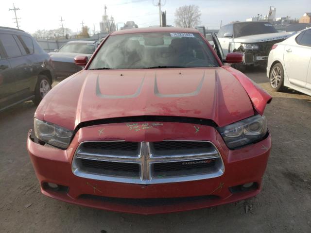 2C3CDXCT9EH159574 - 2014 DODGE CHARGER R/T RED photo 5