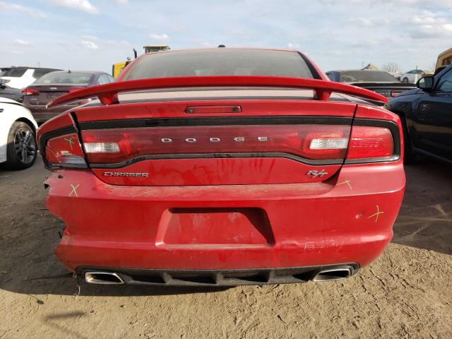 2C3CDXCT9EH159574 - 2014 DODGE CHARGER R/T RED photo 6