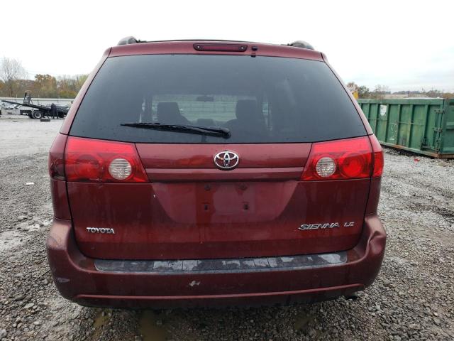 5TDZA23C46S541760 - 2006 TOYOTA SIENNA CE BURGUNDY photo 6