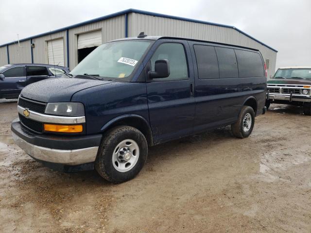 1GAZGMF72M1176443 - 2021 CHEVROLET EXPRESS G3 LT BLUE photo 1
