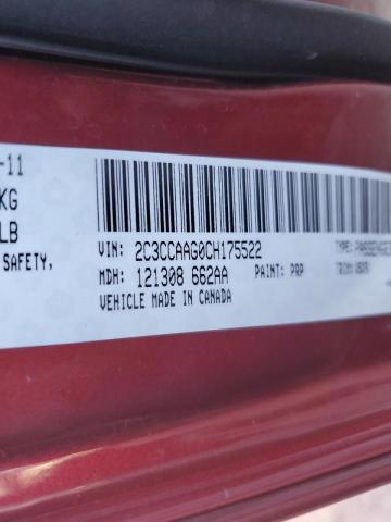 2C3CCAAG0CH175522 - 2012 CHRYSLER 300 RED photo 12