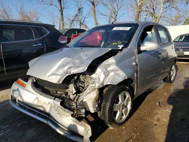 KL1TD66608B086742 - 2008 CHEVROLET AVEO BASE SILVER photo 1