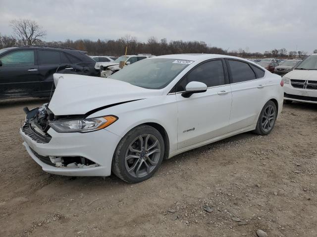 3FA6P0LU9HR182108 - 2017 FORD FUSION SE HYBRID WHITE photo 1