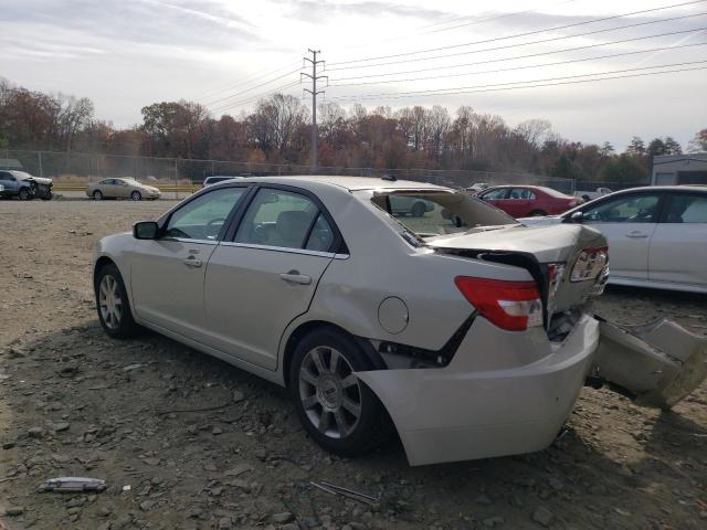 3LNHM28T77R630265 - 2007 LINCOLN MKZ CREAM photo 2