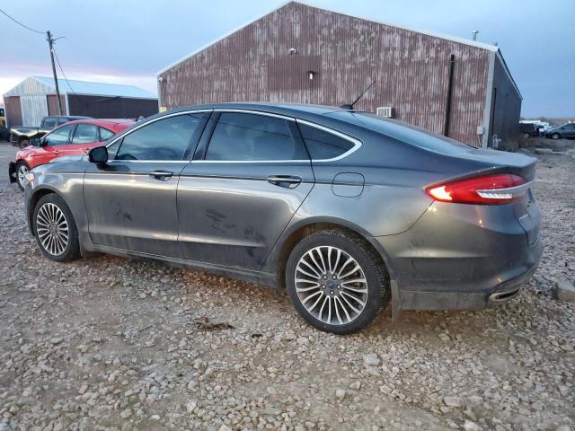 3FA6P0T92HR264483 - 2017 FORD FUSION SE GRAY photo 2