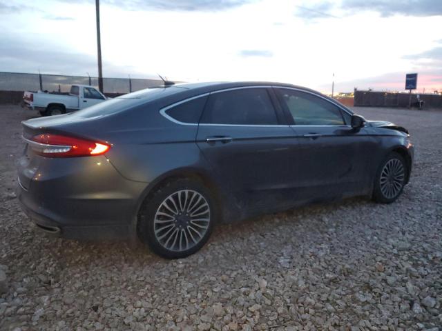 3FA6P0T92HR264483 - 2017 FORD FUSION SE GRAY photo 3