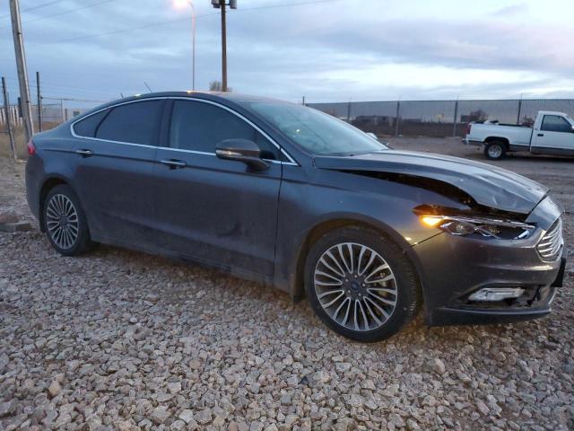 3FA6P0T92HR264483 - 2017 FORD FUSION SE GRAY photo 4