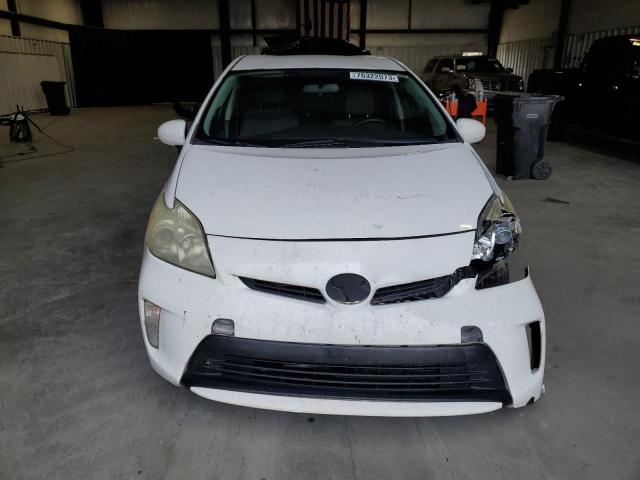 JTDKN3DUXC1608602 - 2012 TOYOTA PRIUS WHITE photo 5