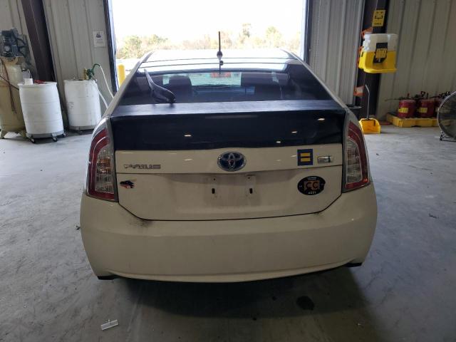 JTDKN3DUXC1608602 - 2012 TOYOTA PRIUS WHITE photo 6