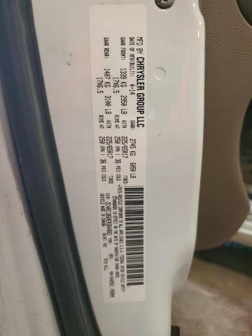 2C4RC1BG0ER364883 - 2014 CHRYSLER TOWN & COU TOURING თეთრი ფოტო 14