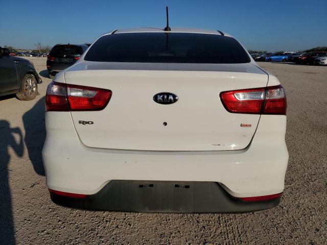 KNADM4A33G6621727 - 2016 KIA RIO LX WHITE photo 6