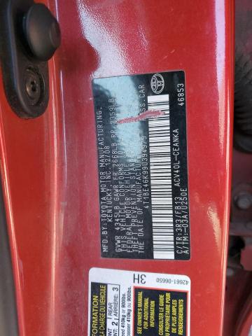 4T1BE46K99U394979 - 2009 TOYOTA CAMRY 4D 2 BASE RED photo 12