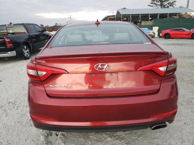 5NPE24AF6FH223231 - 2015 HYUNDAI SONATA SE MAROON photo 6