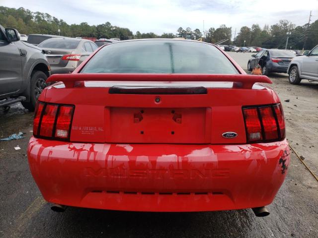 1FAFP40674F197324 - 2004 FORD MUSTANG RED photo 6