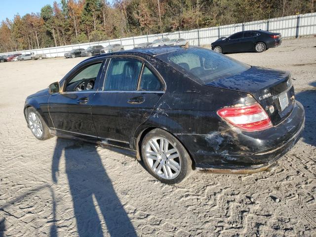 WDDGF54X69R050465 - 2009 MERCEDES-BENZ C 300 BLACK photo 2