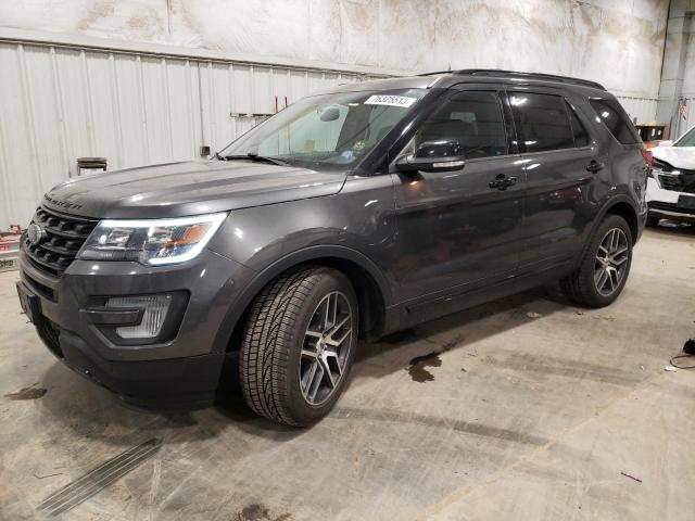 1FM5K8GTXHGB23334 - 2017 FORD EXPLORER SPORT GRAY photo 1