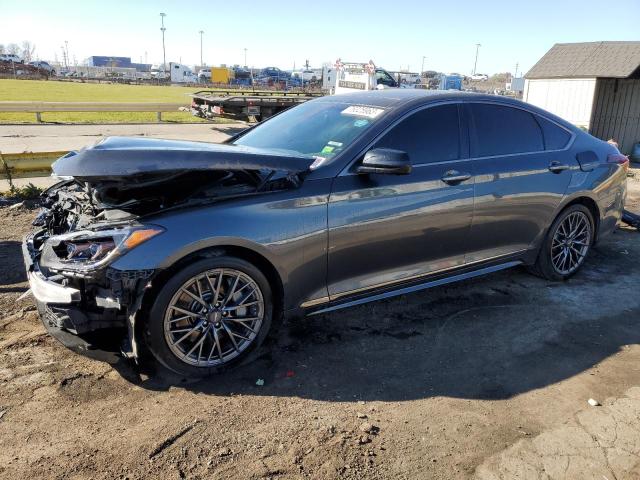 KMHGN4JBXJU245532 - 2018 GENESIS G80 SPORT GRAY photo 1