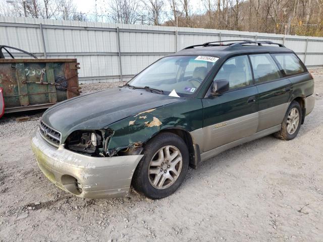 4S3BH665827607510 - 2002 SUBARU LEGACY OUTBACK GREEN photo 1