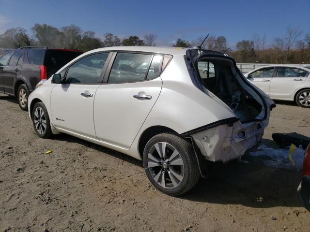 1N4AZ0CP7FC318715 - 2015 NISSAN LEAF S WHITE photo 2